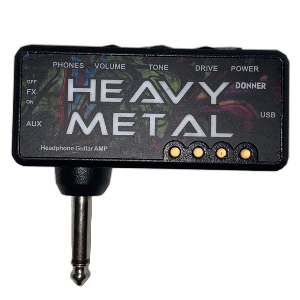 Donner Guitar Mini Pocket Headphone Amp Heavy Metal USB for Electric GuitarsREAD